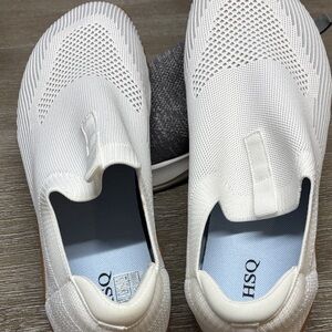 HSQ unisex White Slip-On Sneakers